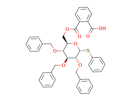 Phthalic acid mono-((2R,3R,4S,5R,6R)-3,4,5-tris-benzyloxy-6-phenylsulfanyl-tetrahydro-pyran-2-ylmethyl) ester