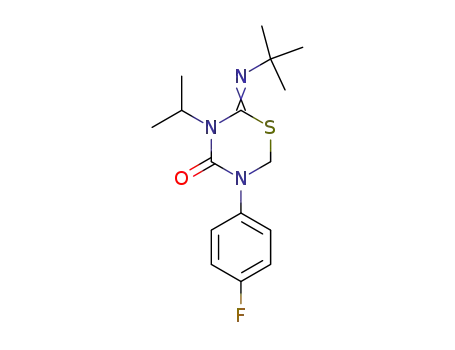 2-tert-butylimino-5-(4-fluoro-phenyl)-3-isopropyl-[1,3,5]thiadiazinan-4-one