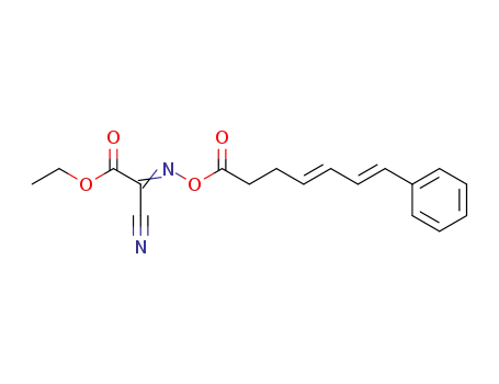 cyano-(2-oxo-7-phenylhepta-4(E),6(E)-dienyloxyimino)acetic acid ethyl ester