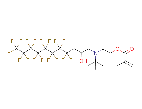 2-methyl-acrylic acid 2-[tert-butyl-(4,4,5,5,6,6,7,7,8,8,9,9,10,10,11,11,11-heptadecafluoro-2-hydroxy-undecyl)-amino]-ethyl ester