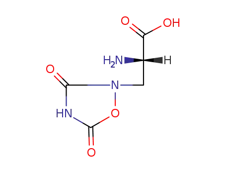1,2,4-Oxadiazolidine-2-propanoicacid, a-amino-3,5-dioxo-, (aS)-