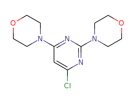 Molecular Structure of 10244-24-3 (4,4'-(6-chloropyriMidine-2,4-diyl)diMorpholine)