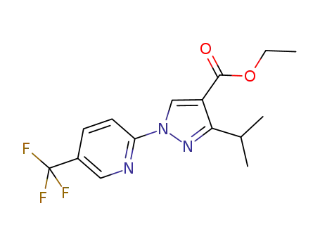 ethyl 3-isopropyl-1-[5-(trifluoromethyl)-2-pyridyl]-1H-pyrazole-4-carboxylate