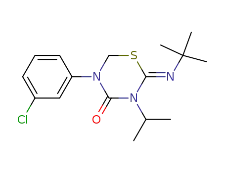 2-t-Butylimino-3-isopropyl-5-(m-chlorophenyl)-tetrahydro-1,3,5-thiadiazin-4-one