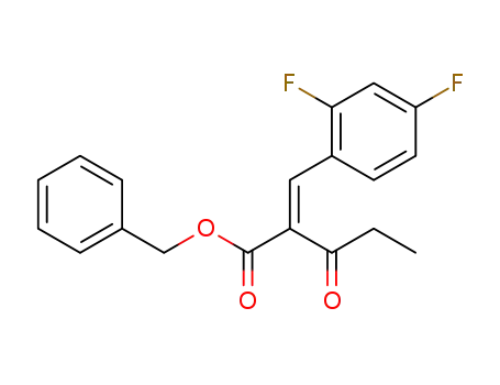 benzyl 2-[(2,4-difluorophenyl)methylene]-3-oxopentanoate