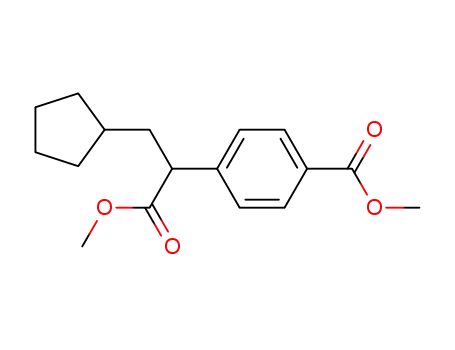 4-(2-cyclopentyl-1-methoxycarbonyl-ethyl)-benzoic acid methyl ester