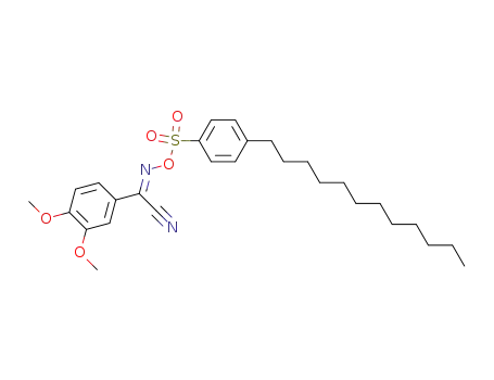 α-(4-dodecylphenylsulfonyloxyimino)-3,4-dimethoxybenzyl cyanide