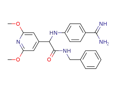 (RS)-N-benzyl-2-(4-carbamimidoylphenylamino)-2-(2,6-dimethoxypyridin-4-yl)acetamide