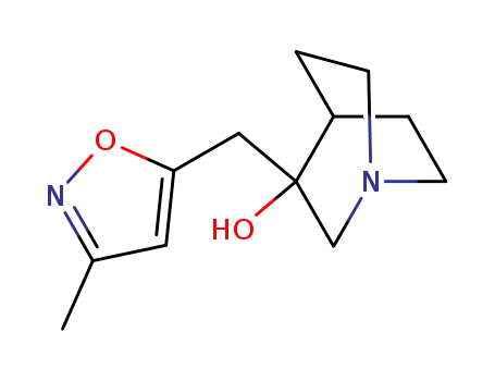 3-Hydroxy-3-(3-methyl-5-isoxazolyl) methyl-1-azabicyclo[2.2.2]octane