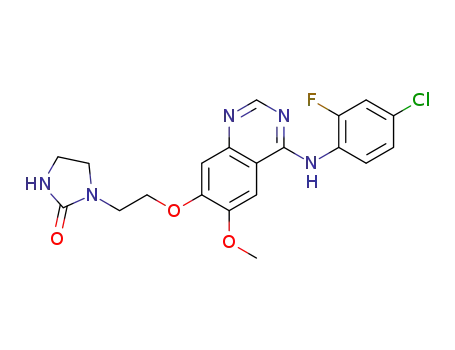 4-(4-chloro-2-fluoroanilino)-6-methoxy-7-(2-(2-oxoimidazolidin-1-yl)ethoxy)quinazoline