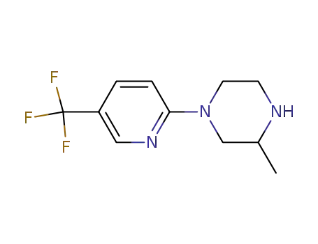 Molecular Structure of 866785-24-2 (3-METHYL-1-[5-(TRIFLUOROMETHYL)PYRIDIN-2-YL]PIPERAZINE)