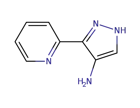 Molecular Structure of 896467-81-5 (5-(Pyridin-2-yl)-1H-pyrazol-4-aMine)