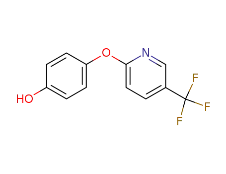 Molecular Structure of 69045-85-8 (4-{[5-(TRIFLUOROMETHYL)PYRIDIN-2-YL]OXY}PHENOL)