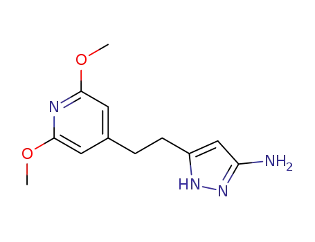 5-(2-(2,6-dimethoxypyridin-4-yl)ethyl)-1H-pyrazol-3-amine