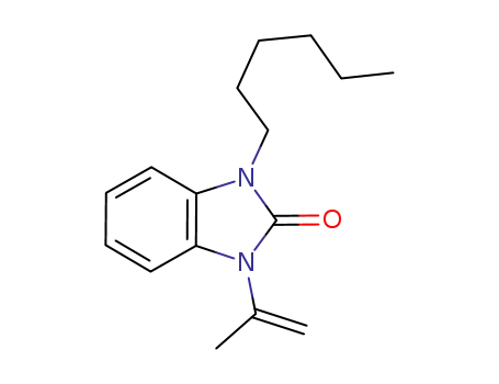 1-N-hexyl-3-N-isopropenylbenzimidazol-2-one