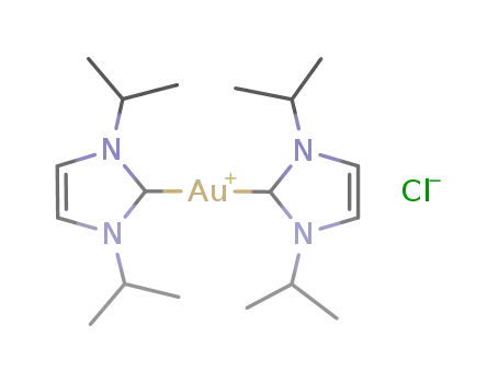 bis(1,3-di-isopropylimidazol-2-ylidene)gold(I) chloride