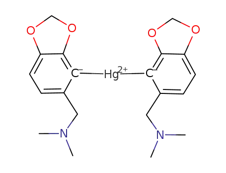 Hg(C6H2-2,3-(OCH2O)-6-CH2NMe2)2