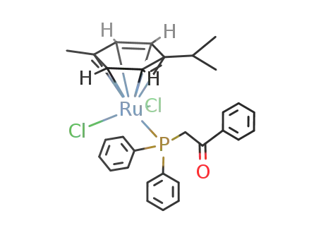 {(η6-p-cymene)Cl2(η1-PPh2CH2COPh)ruthenium(II)}