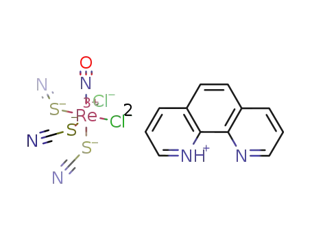 bis(1,10-phenanthrolinium) nitrosyldichlorotrithiocyanatorhenate