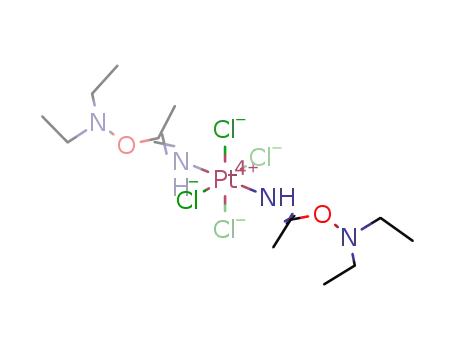 trans-[PtCl4(NH=(Me)C-ONEt2)2]