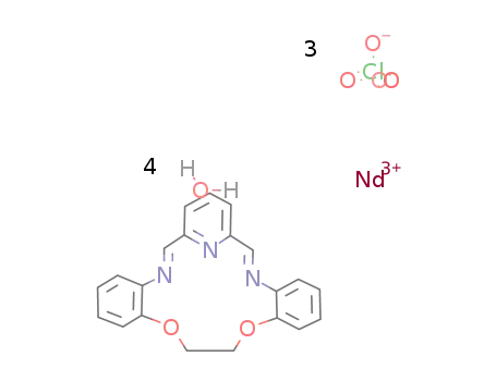 Nd(3+)*C21H17N3O2*3ClO4(1-)*4H2O = [Nd(C21H17N3O2)](ClO4)3*4H2O