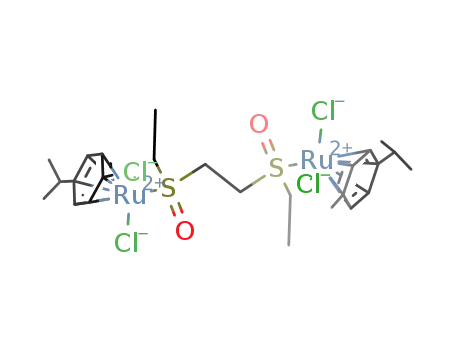 [(RuCl2(p-cymene))2(μ-1,2-bis(ethylsulfinyl)ethane)]
