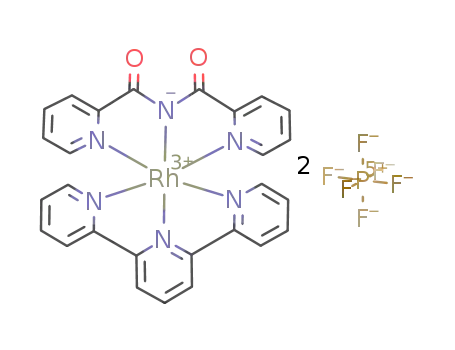 [Rh(bis(2-pyridylcarbonyl)amide)(2,2':6',2''-terpyridine)][PF6]2