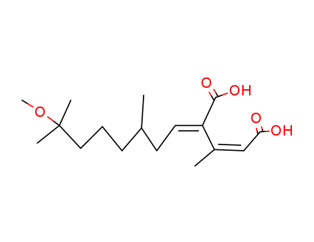 2-Pentenedioic acid, 4-(7-methoxy-3,7-dimethyloctylidene)-3-methyl-, (2Z,4E)-