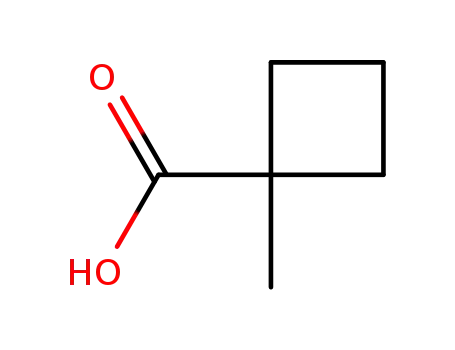 Molecular Structure of 32936-76-8 (1-Methylcyclobutanecarboxylic acid)