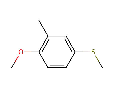 Molecular Structure of 50390-78-8 (1-METHOXY-2-METHYL-4-(METHYLTHIO)BENZENE, 97)