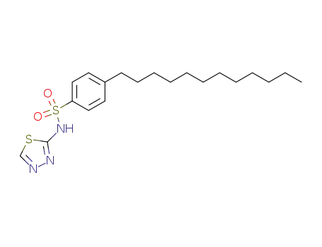 Benzenesulfonamide, 4-dodecyl-N-1,3,4-thiadiazol-2-yl-