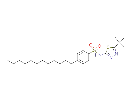 N-(5-tert-butyl-1,3,4-thiadiazol-2-yl)-4-dodecylbenzenesulfonamide