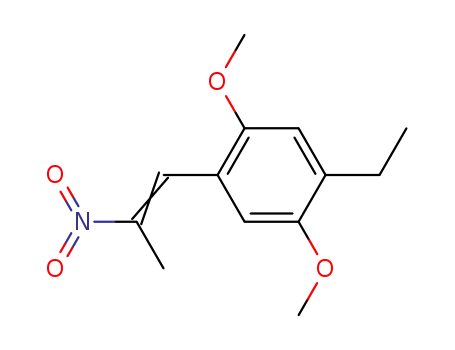 Molecular Structure of 30431-62-0 (Benzene, 1-ethyl-2,5-dimethoxy-4-(2-nitro-1-propenyl)-)