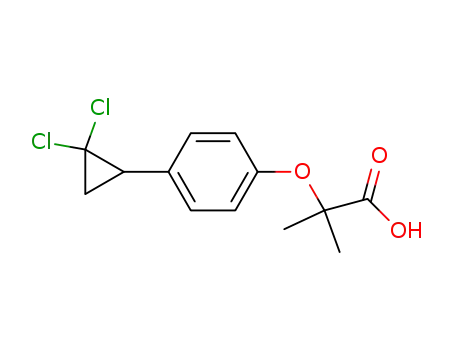 2-[4-(2,2-dichlorocyclopropyl)phenoxy]-2-methylpropanoic acid