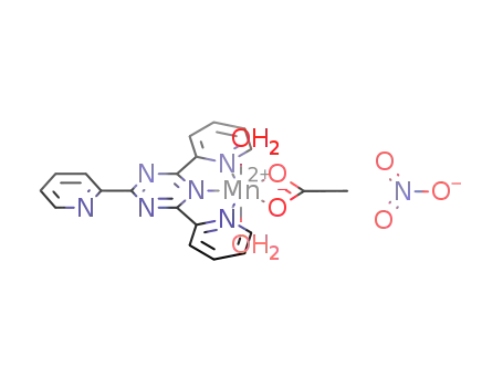 [Mn(acetato)(H2O)3(2,4,6-tris(2-pyridyl)-1,3,5-triazine)](NO3)