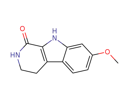 Molecular Structure of 26579-69-1 (7-methoxy-2,3,4,9-tetrahydro-1H-beta-carbolin-1-one)