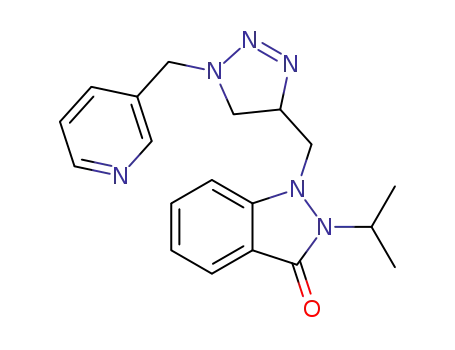 2-isopropyl-1-((1-(pyridin-3-ylmethyl)-1H-1,2,3-triazol-4-yl)methyl)-1H-indazol-3(2H)-one