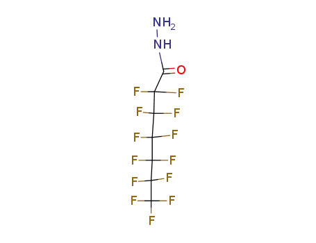 Molecular Structure of 33843-69-5 (Heptanoic acid, tridecafluoro-, hydrazide)