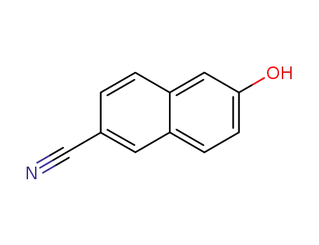 Molecular Structure of 52927-22-7 (6-Cyano-2-naphthol)