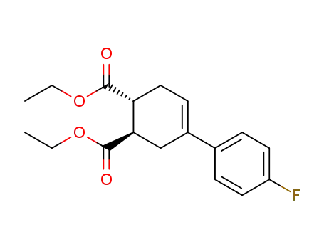 (trans)-diethyl 4-(4-fluorophenyl)-4-cyclohexene-1,2-dicarboxylate