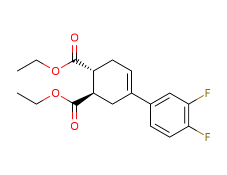 (trans)-diethyl 4-(3,4-difluorophenyl)-4-cyclohexene-1,2-dicarboxylate