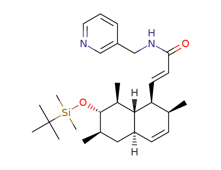 2E-3-((3S,4S,4aS,5S,6S,7R,8aR)-3,4,4a,5,6,7,8,8a-octahydro-6-(tertbutyldimethylsiloxy)-3,5,7-trimethylnaphthalen-4-yl)-N-((pyridin-3-yl)methyl)acrylamide