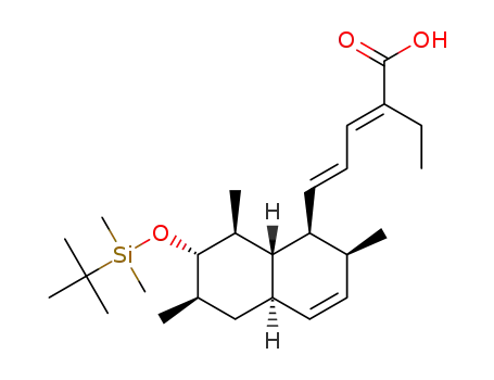 (2E,4E)-5-((3S,4S,4aS,5S,6S,7R,8aR)-3,4,4a,5,6,7,8,8a-octahydro-6-(tert-butyldimethylsiloxy)-3,5,7-trimethylnaphthalen-4-yl)-2-ethylpenta-2,4-dienoic acid