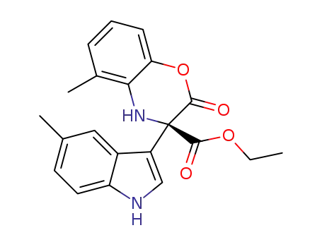 ethyl (R)-5-methyl-3-(5-methyl-1H-indol-3-yl)-2-oxo-3,4-dihydro-2H-benzo[b][1,4]oxazine-3-carboxylate