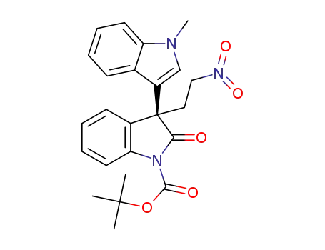 tert-butyl (S)-3-(1-methyl-1H-indol-3-yl)-3-(2-nitroethyl)-2-oxoindoline-1-carboxylate