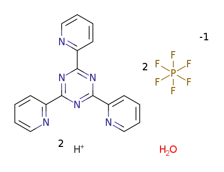 2,4-di(pyridin-1-ium-2-yl)-6-(2-pyridyl)-1,3,5-triazine bis(hexafluorophosphate) monohydrate