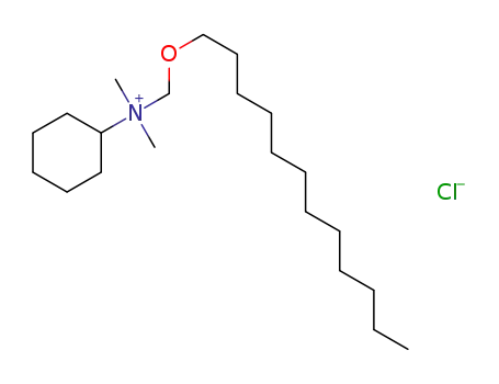 Molecular Structure of 64632-17-3 (Cyclohexanaminium, N-[(dodecyloxy)methyl]-N,N-dimethyl-, chloride)