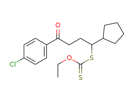 S-(4-(4-chlorophenyl)-1-cyclopentyl-4-oxobutyl) O-ethylcarbonodithioate