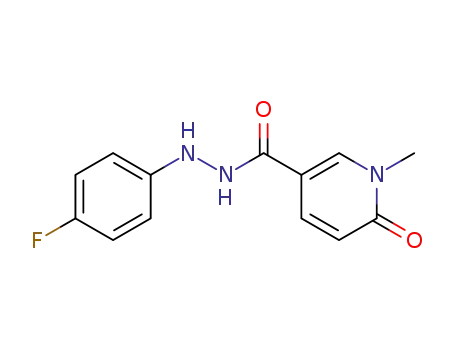 1-methyl-6-oxo-1,6-dihydropyridine-3-carboxylic acid N'-(4-fluorophenyl)hydrazide