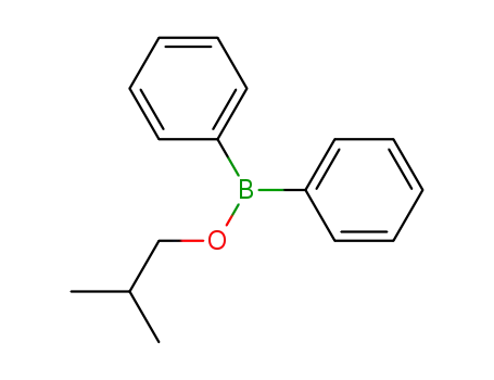 Molecular Structure of 23147-97-9 (Borinic acid, diphenyl-, 2-methylpropyl ester)